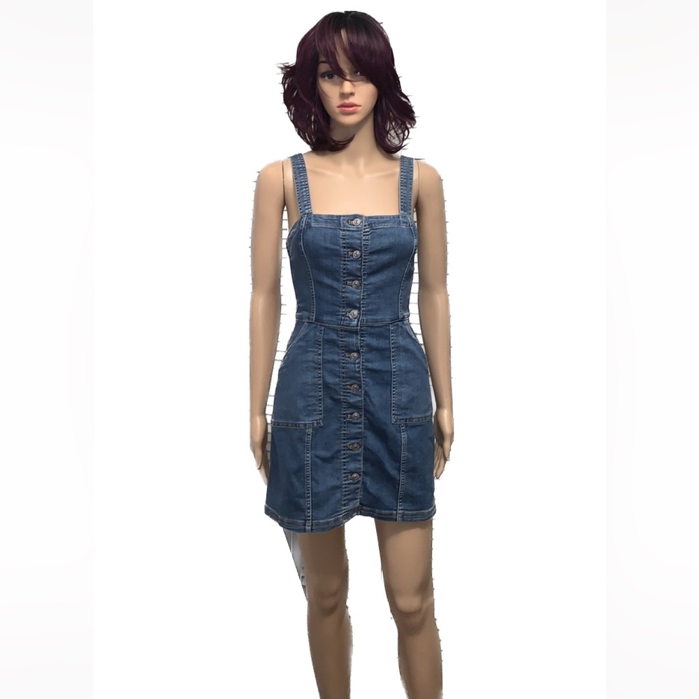 - - - - DIVIDED beautiful Denim Dress Excellent conditions with adjusta…